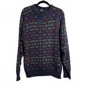 Vintage 80s/90s‎ geometric knit sweater